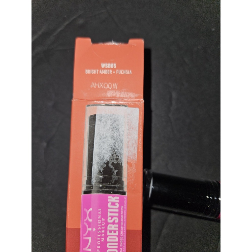 NYX Wonderstick Dual Ended Blush Stick Bright‎ Amber  Fushia New
